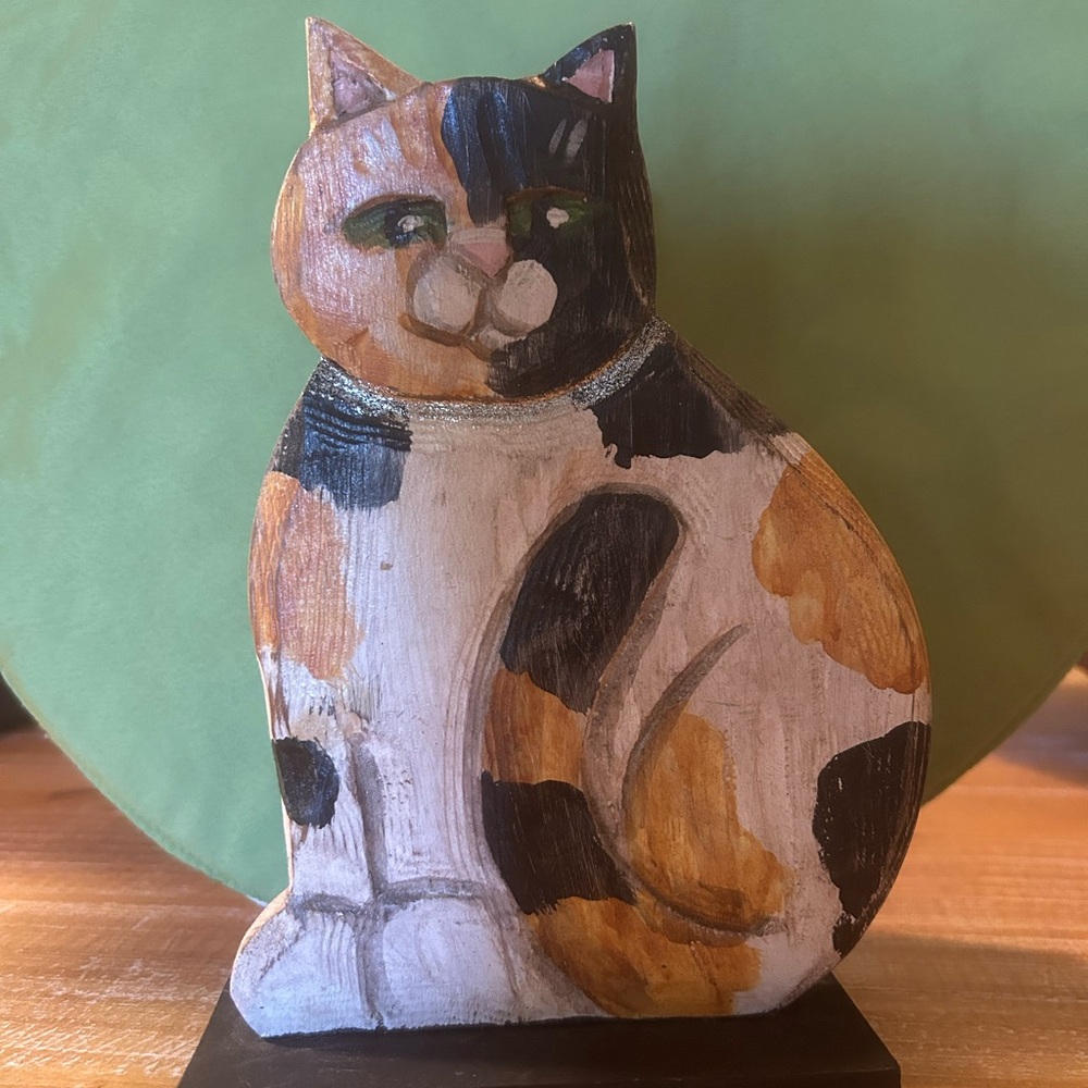 Calico Cat Figurine